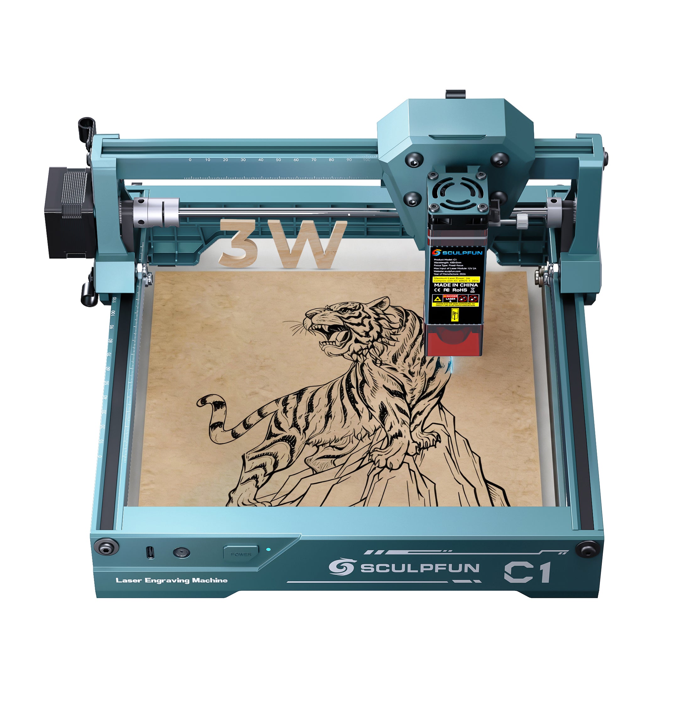 SCULPFUN C1 3W ミニポータブルレーザー彫刻機 – Sculpfun Japan