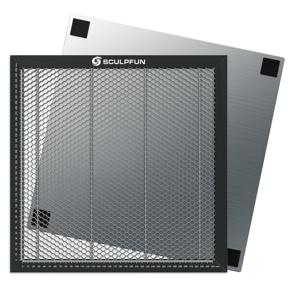 SCULPFUN 350x350mm レーザー切断用ハニカム作業パネル