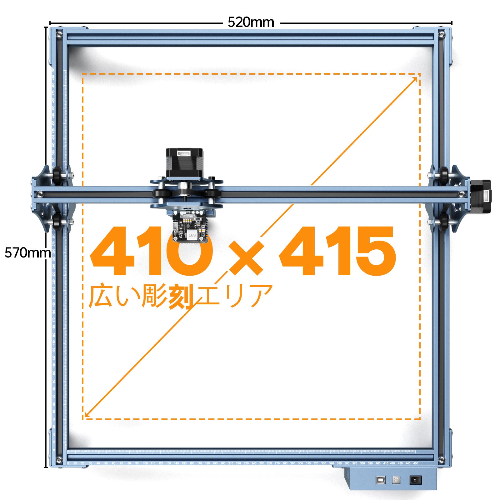 SCULPFUN S9：0.06mm超微細圧縮スポット搭載 5.5W レーザー彫刻機